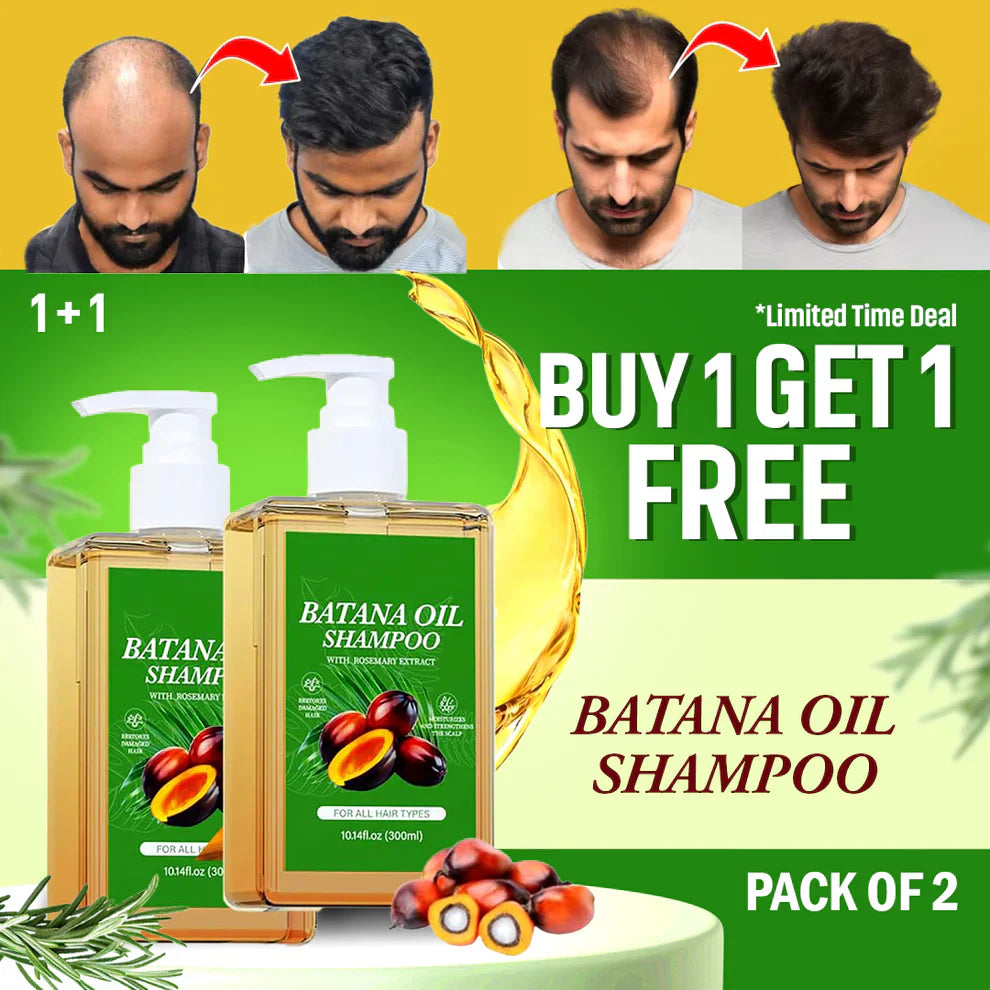Batana Oil Hair Growth Shampoo with Rosemary – Buy 1 Get 1 Free