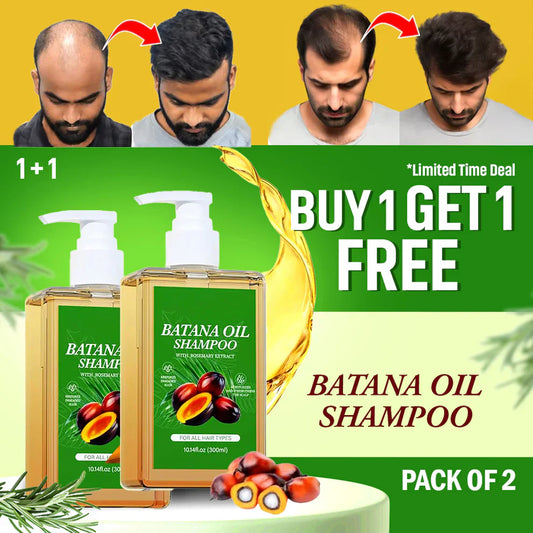 Batana Oil Hair Growth Shampoo with Rosemary – Buy 1 Get 1 Free